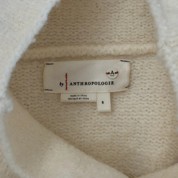 Anthropologie Elana tunic pullover funnel neck sweater striped relaxed Sz Small - Picture 11 of 11